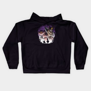 Wonderland villains Kids Hoodie